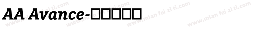 AA Avance字体转换
